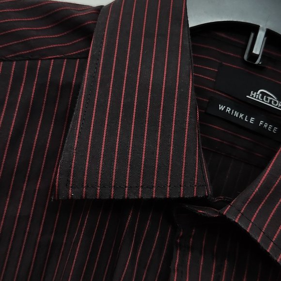 HILLTOP WRINKLE FREE MEN'S LONG SLEEVE SHIRT  XL #1464 - Picture 3 of 15